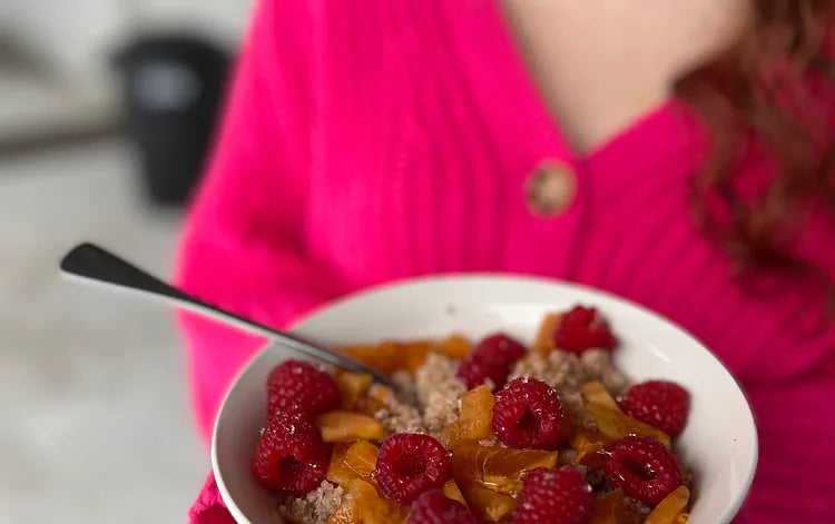 Raspberry Persimmon Winter Warm Up Bowl